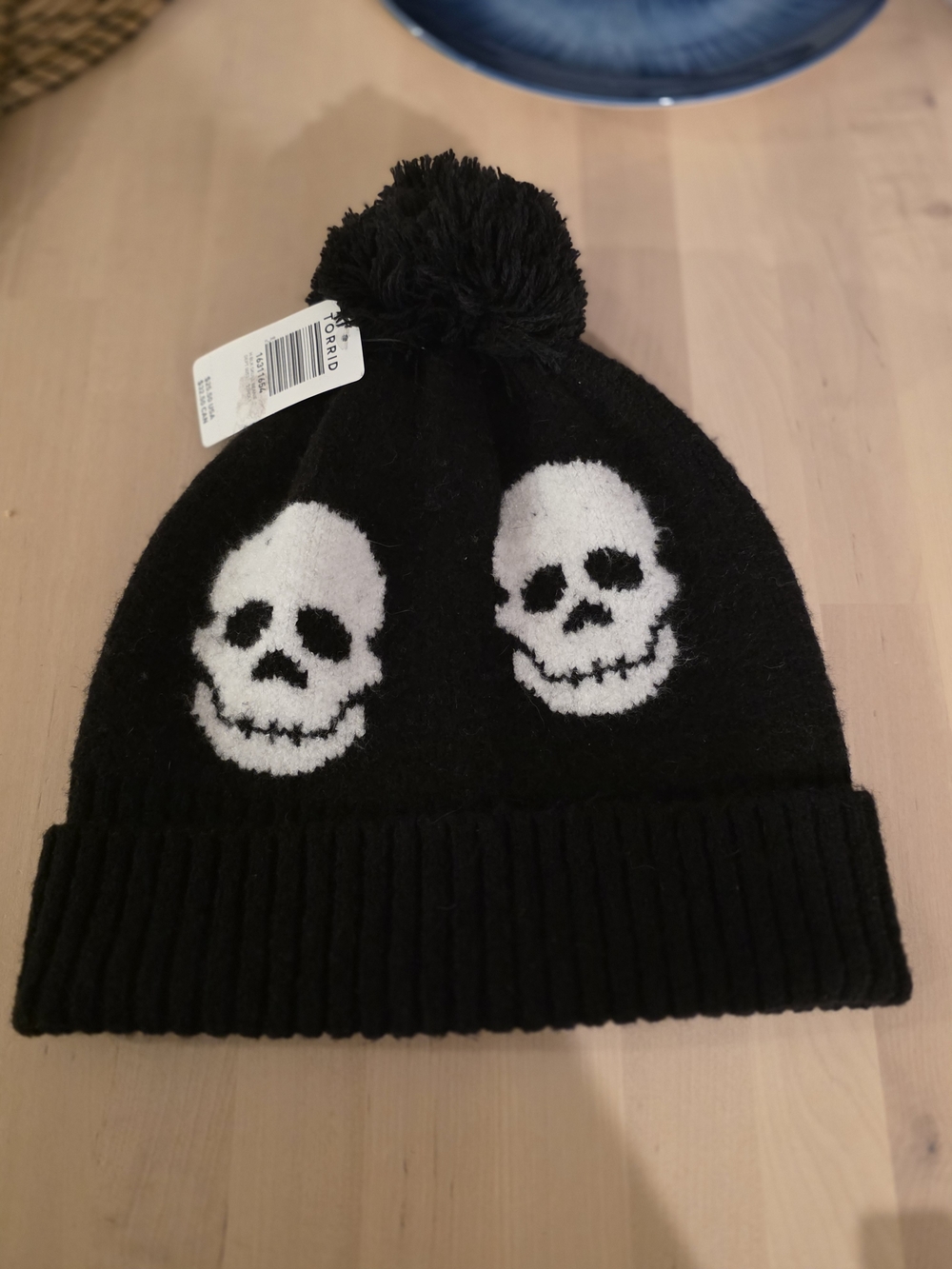 Torrid Skull Beenie Black NWT One Size  Goth Alternative